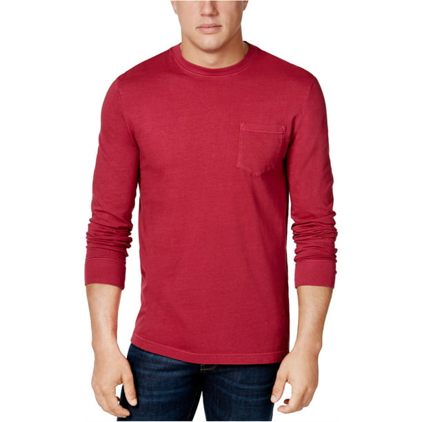 Club Room Mens Garment-Dyed Long-Sleeve T-Shirt 